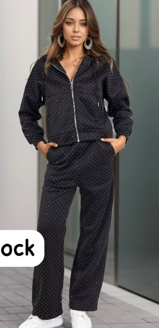 Diamond hooded tracksuit