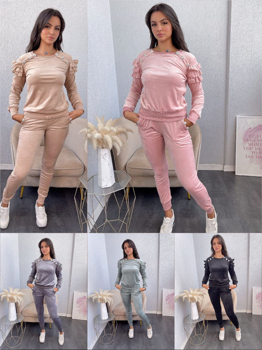 Diamond velour loungesets