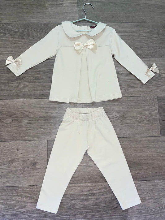 Baby girls bow loungeset