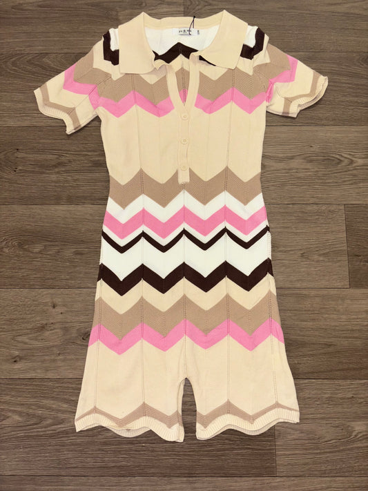 ‘Miami’ stripe playsuits