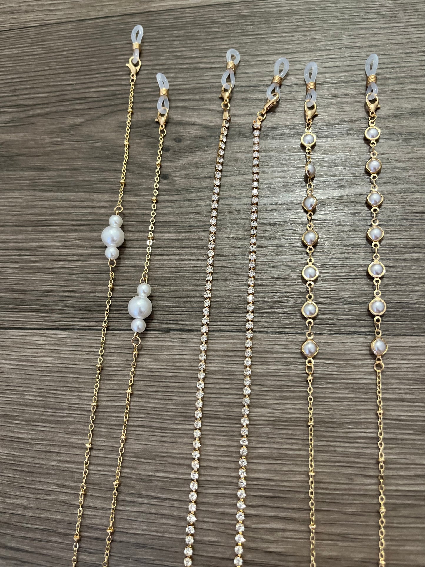 Pearl&diamond sunglass chains