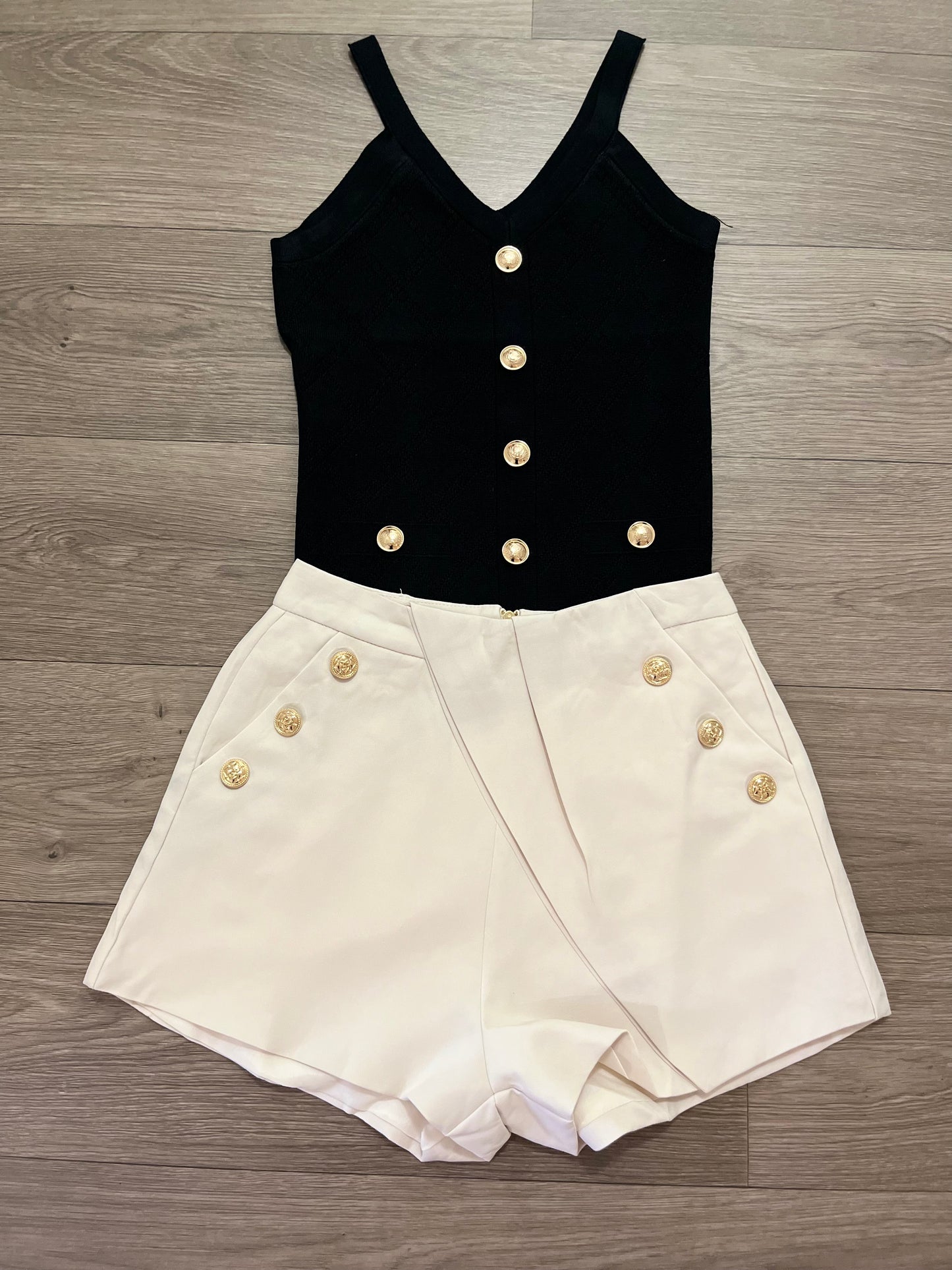 Balmain gold button tops