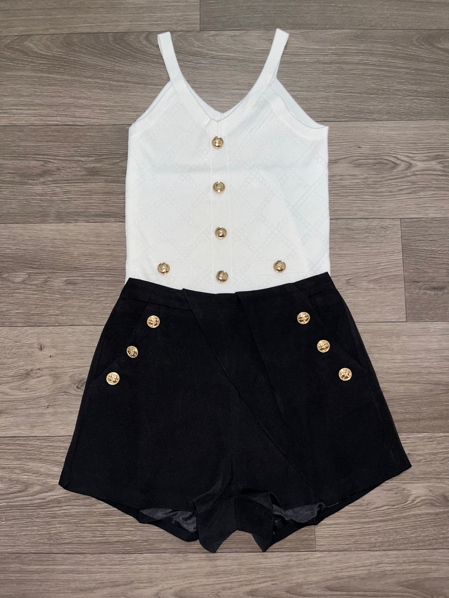 Balmain gold button tops